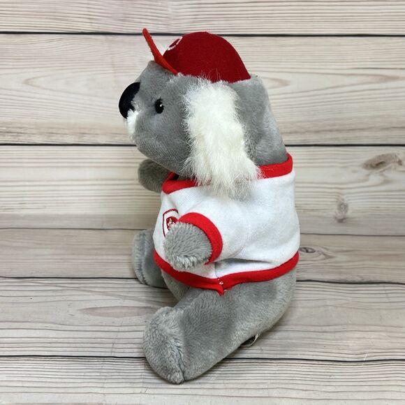 VTG Cincinnati Reds Koala Bear Plush Steven Smith Stuffed Animal w/Hat MLB -RARE - Picture 4 of 15